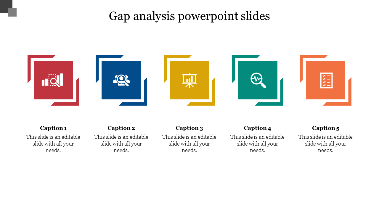 Creative Gap Analysis PowerPoint Slides Presentation